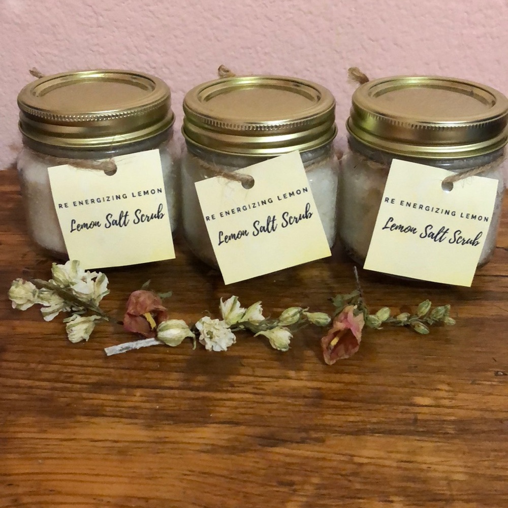 Re Energizing Lemon Salt Scrub